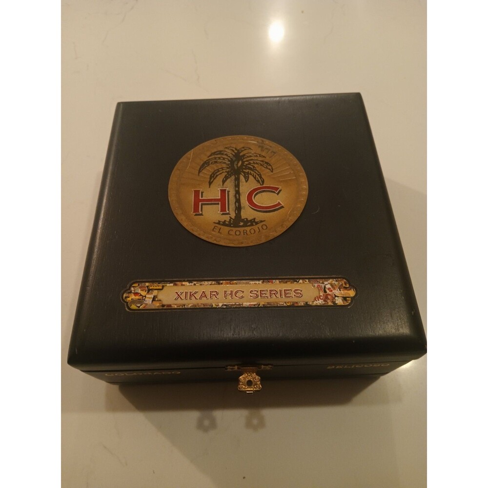 Empty H C El Corojo XIKAR HC Series Hand Made Wooden Cigar Box Colorado Belicoso